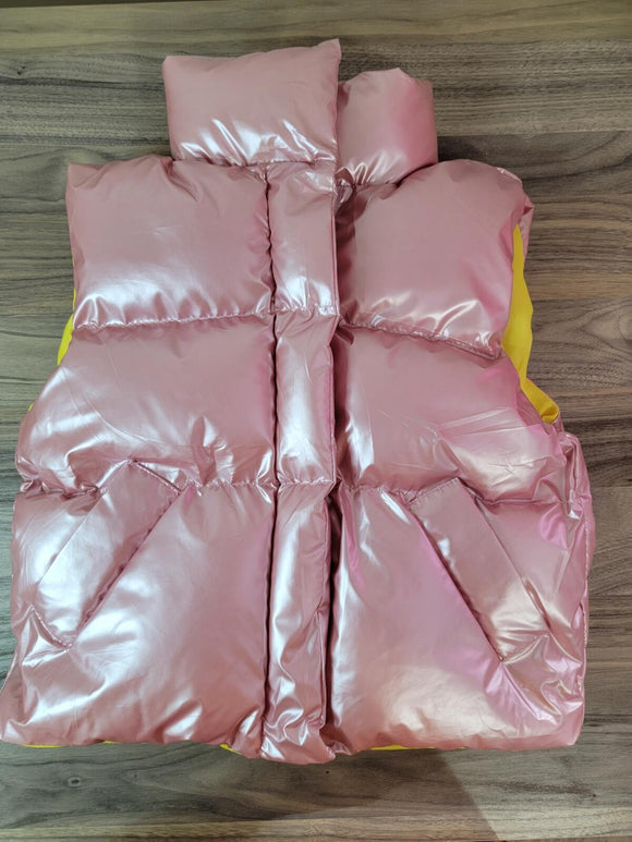 Metallic Puffer Vest  (18 -24 Months )
