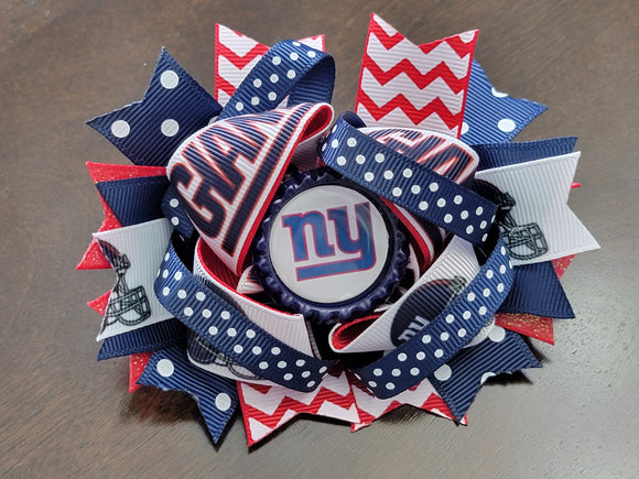 NY Giants Boutique Bow