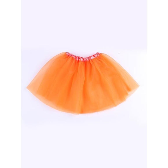 Tutu Skirt for Toddlers - Orange 18M-4T (Elastic Band)