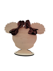 3 Inch Coffee Brown Hair Bow