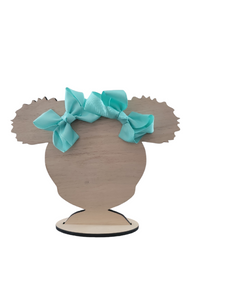 3 Inch Aqua Hair Bows