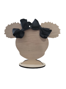 3 Inch Black Hair Bow