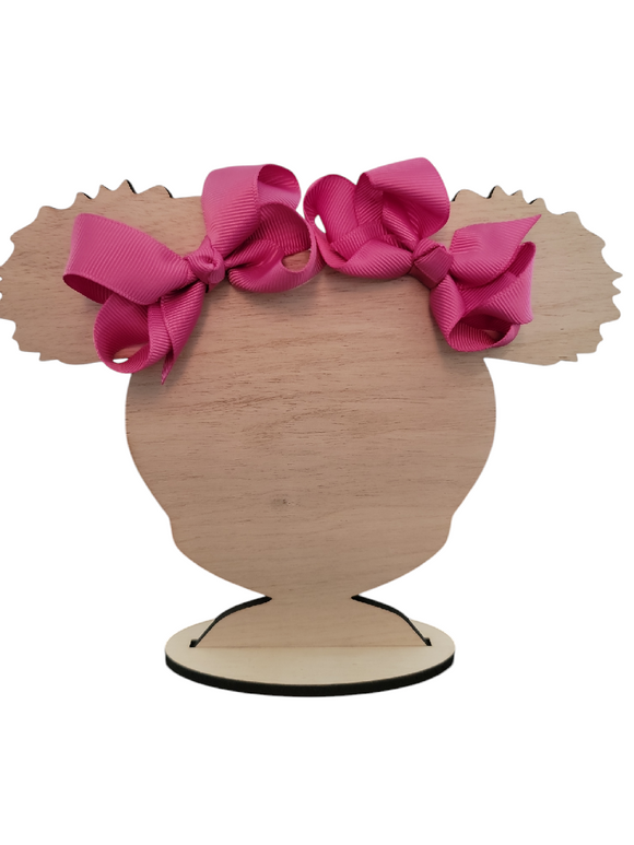 3 Inch Garden Rose Hair Bow