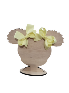 3 Inch Light Yellow Hair Bow