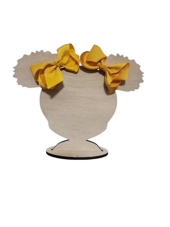 3 Inch Mustard Hair Bow