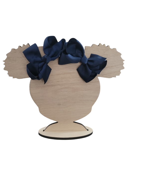 3 Inch Navy Blue Hair Bow