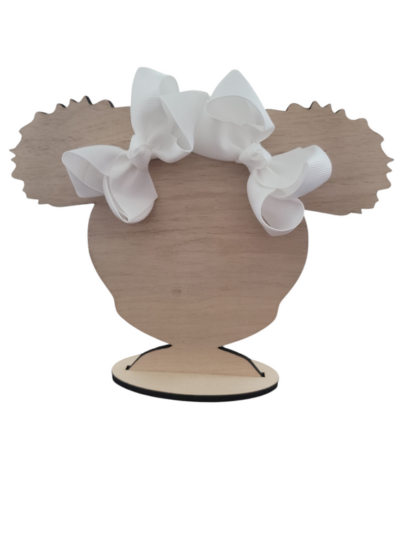 3 Inch Off White Hair Bow