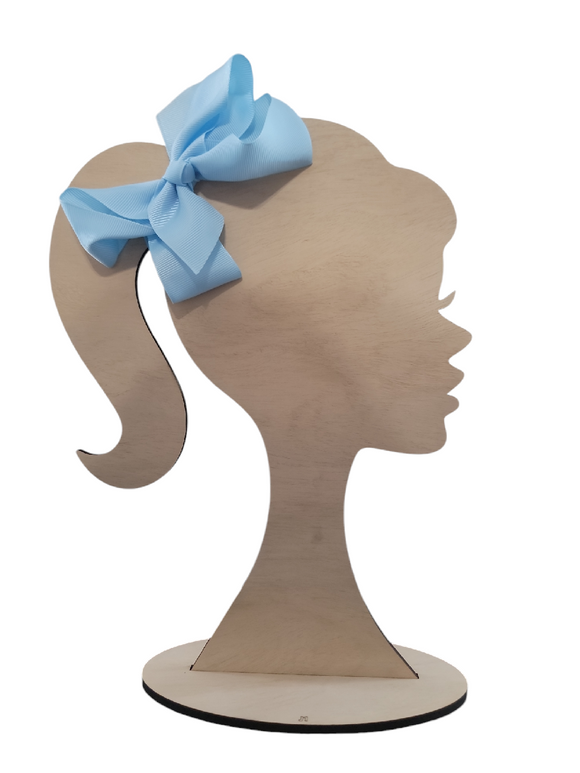 4 Inch Baby Blue Hair Bow