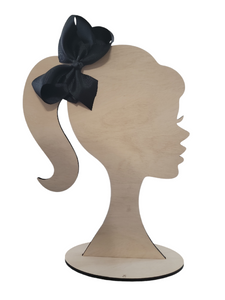 4 Inch Black Hair Bow