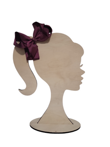 4 Inch Burgundy Hair Bow