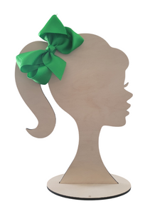 4 Inch Green Hair Bow