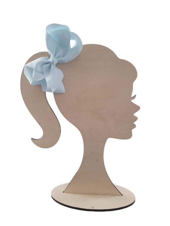 4 Inch Icy Blue Hair Bow