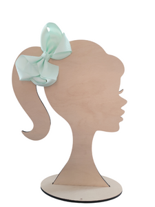 4 Inch Icy Mint Hair Bow