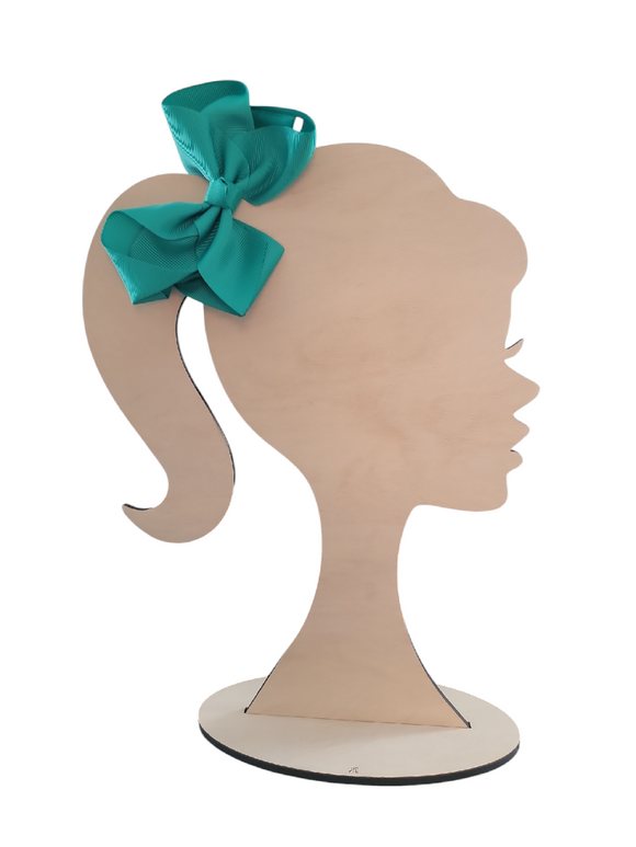 4 Inch Jade Hair Bow