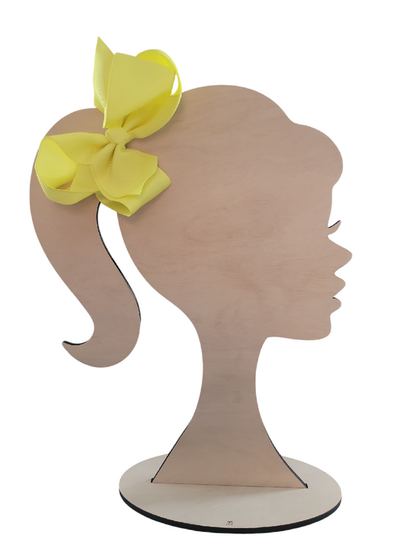 4 Inch Lemon Hair Bow