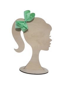 4 Inch Mint Hair Bow