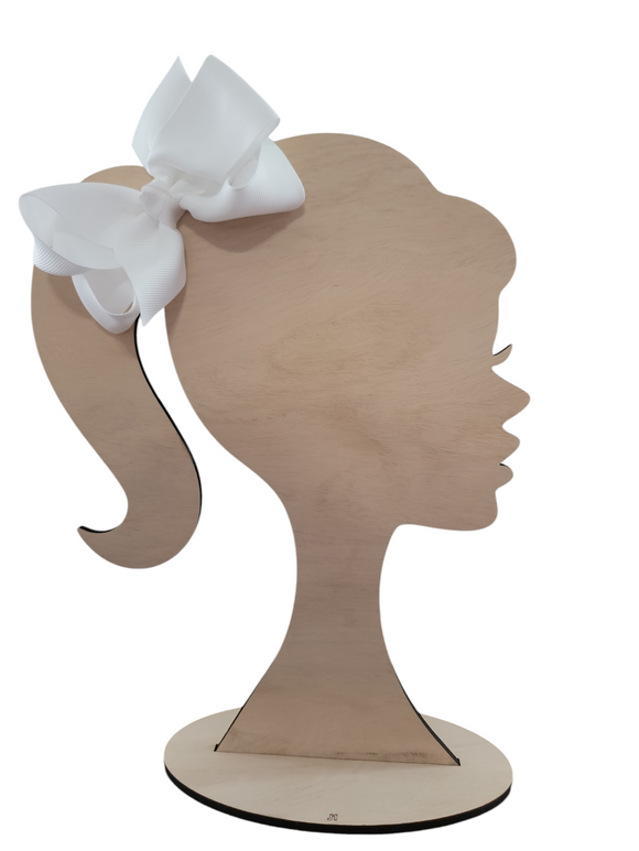 4 Inch Off White Hair Bow