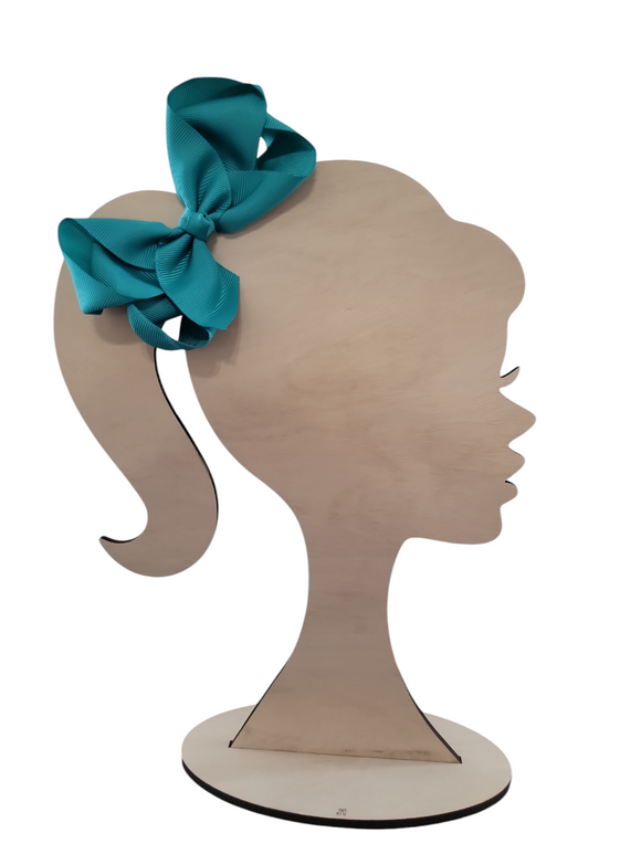 4 Inch Parrot Green Hair Bow