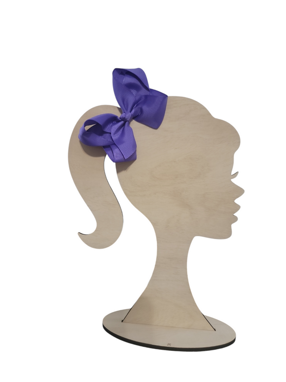 4 Inch Medium Purple Hair Bow