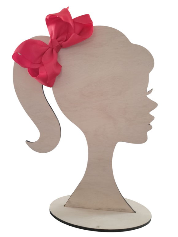 4 Inch Red Hair Bow