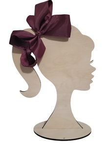 6 Inch Burgundy Hair Bow