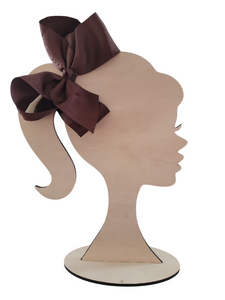 6 Inch Coffee Brown Hair Bow