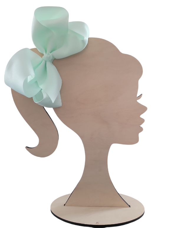 6 Inch Icy Mint Hair Bow