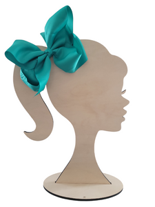 6 Inch Jade Hair Bow