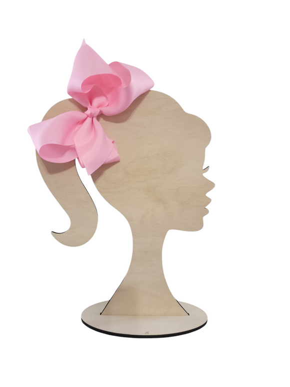 6 Inch Light Pink Hair Bow