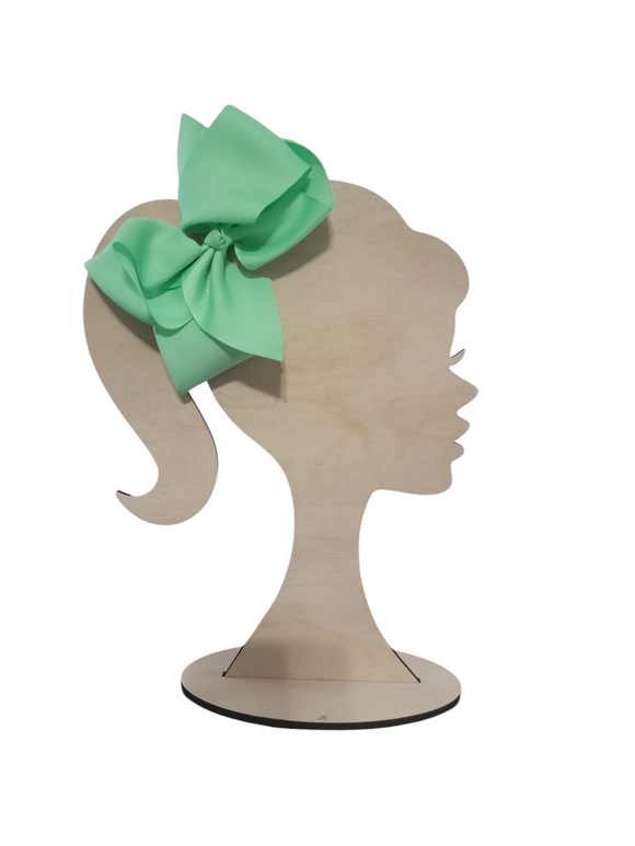 6 Inch Mint Hair Bow