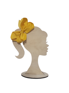 6 Inch Mustard Hair Bow