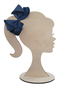 4 Inch Navy Blue Hair Bow