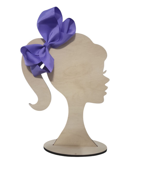 6 Inch Medium Purple Hair Bow