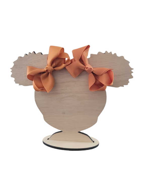 3 Inch Autumn Orange Hair Bow