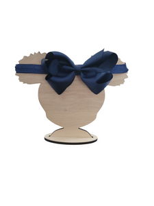 4 Inch Navy Blue Headband