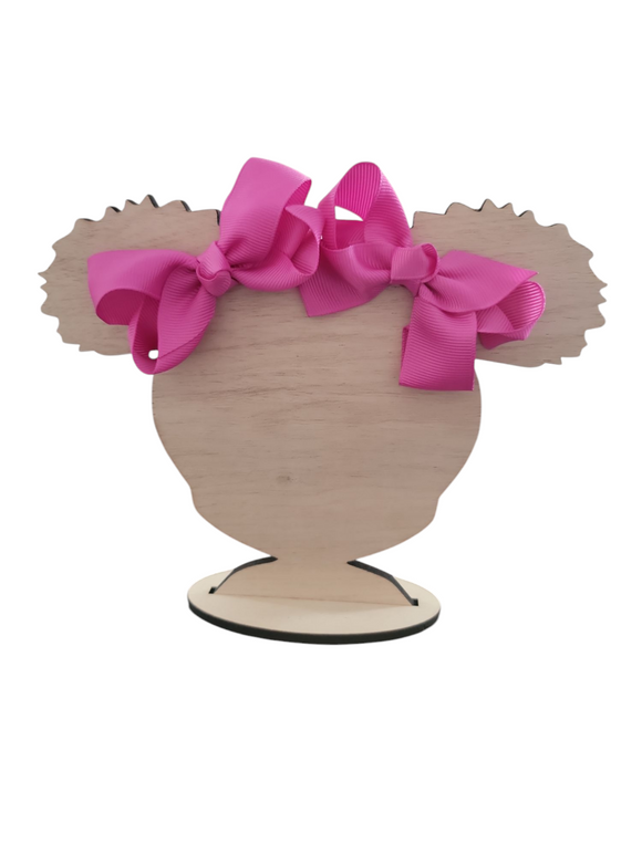 3 Inch Raspberry Hair Bow