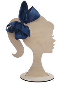 6 Inch Navy Blue Hair Bow